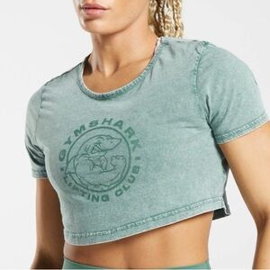 Gymshark Women's Teal Crop Top
